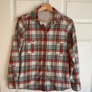 Filson plaid button down sun shirt